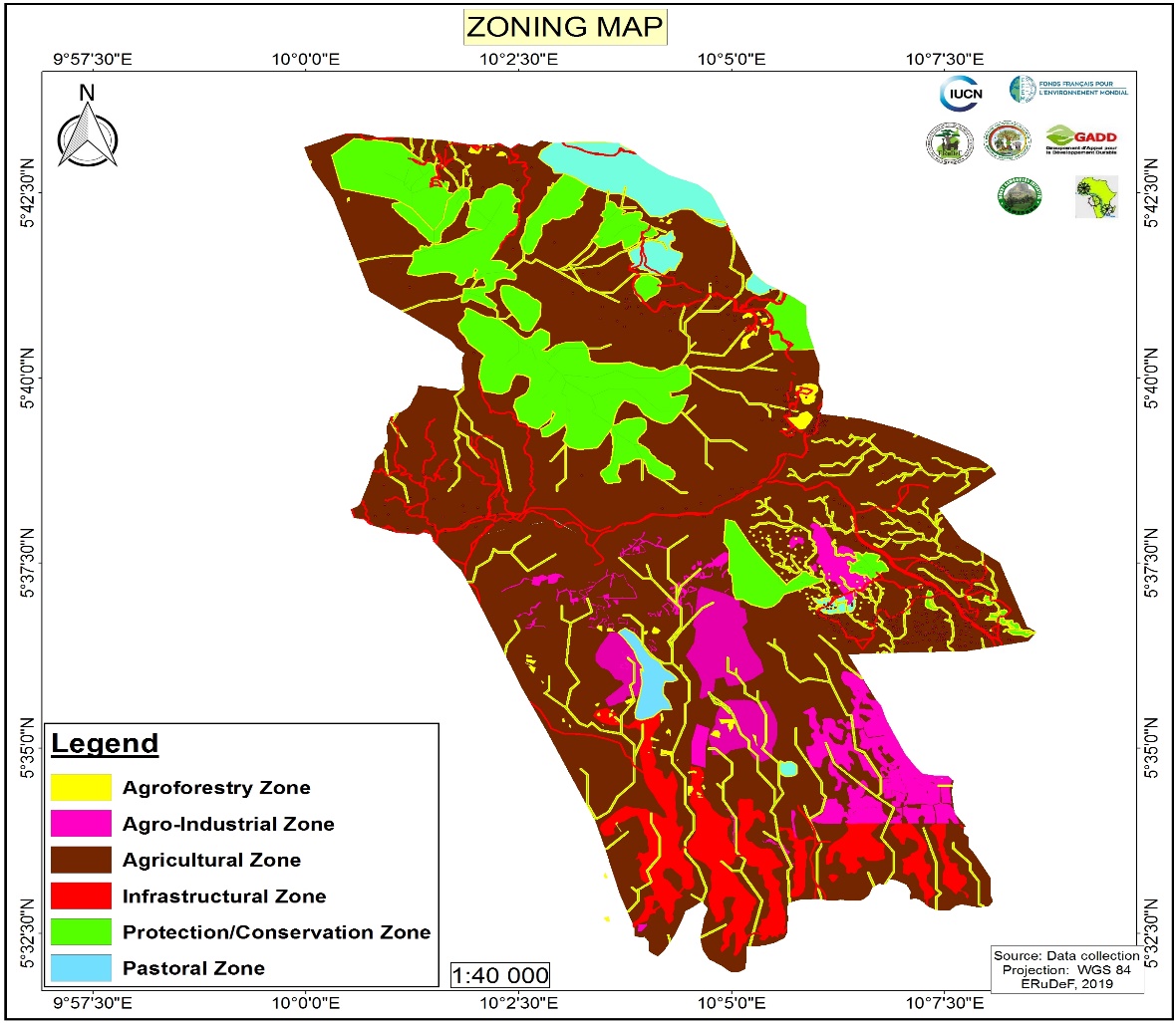 Proposed zoning  plan in the Mount  Bamboutos area